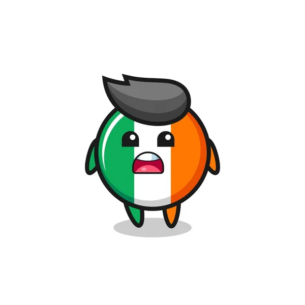 Ireland Bandeira Emblema Ilustração Com Expressão Desculpas Dizendo Que Sinto —  Vetores de Stock