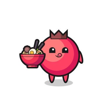 Tatlı yaban mersini yiyen karakter tişört, çıkartma ve logo elementleri için şirin bir tasarım.