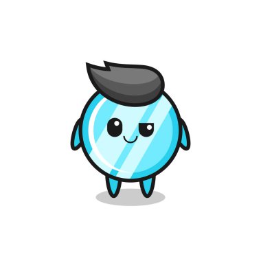 Tişört, etiket, logo ögesi için şirin bir tasarım.