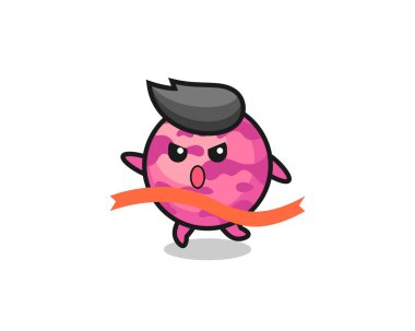 Şirin dondurma kepçesi illüstrasyonu sona yaklaşıyor, tişört, etiket, logo elementi için şirin bir tasarım.