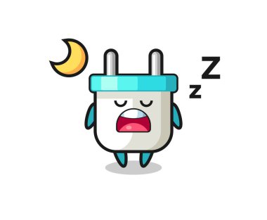 elektrik prizi karakter çizimi geceleri uyuyor