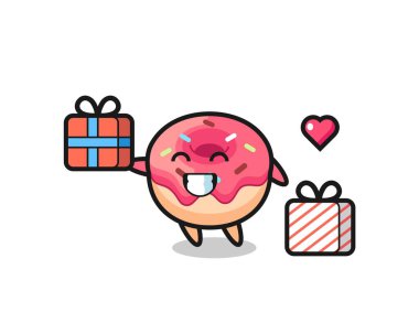 Tişört, çıkartma, logo elementi için şirin bir tasarım.