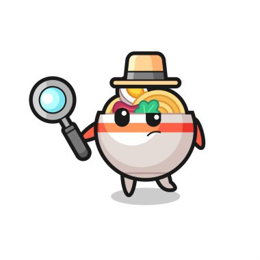 Erişte kasesi dedektifi bir davayı inceliyor.