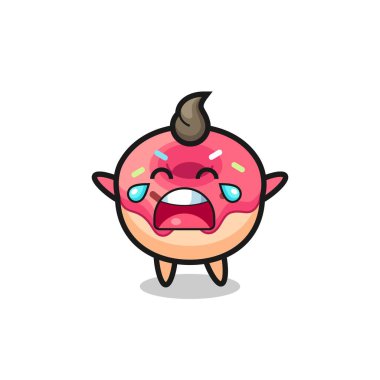 Ağlayan tatlı çöreğin çizimi.