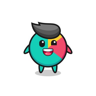 Garip pozları olan bir çizelge karakteri çizimi, tişört, etiket, logo ögesi için şirin bir tasarım