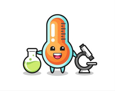 Bir bilim adamı olarak termometrenin maskot karakteri