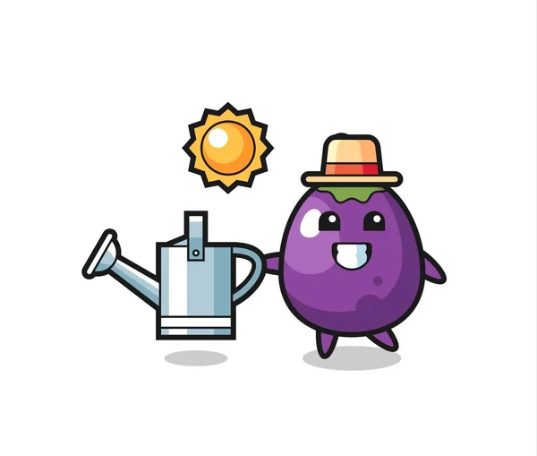 Aubergine Mascotストックベクター ロイヤリティフリーaubergine Mascotイラスト Depositphotos