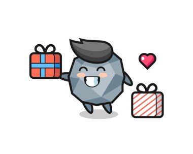 Tişört, çıkartma, logo elementi için şirin bir tasarım.