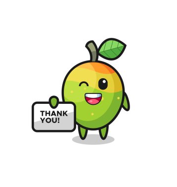 Mangonun maskotu üzerinde 