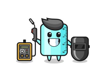 Yöneticinin karakteristik maskotu. Tişört, etiket, logo elementi için şirin bir tasarım.