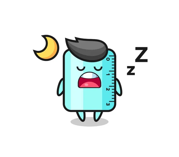 コントローラーキャラクターイラスト夜寝る Tシャツ ステッカー ロゴ要素のためのかわいいスタイルデザイン — ストックベクタ