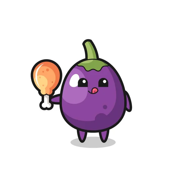 Aubergine Mascotストックベクター ロイヤリティフリーaubergine Mascotイラスト Depositphotos