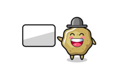 Gevşek tabure çizimleri sunum yapıyor. Tişört, çıkartma, logo elementi için şirin bir tasarım.