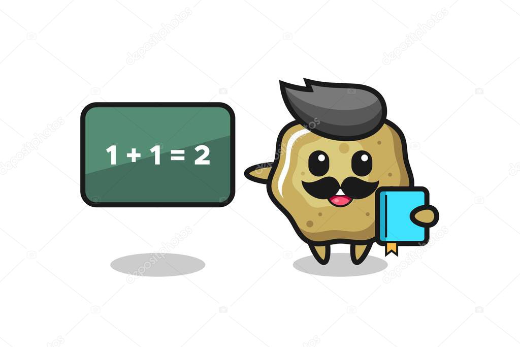 Illustration of loose stools character as a teacher , cute style design for t shirt, sticker, logo element