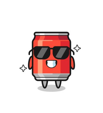 İçki kutusunun maskotu. Güzel bir jest, tişört, çıkartma, logo elementi için şirin bir tasarım.