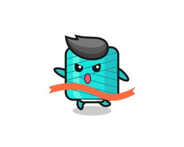 Şirin iplik makarası çizimi bitişe ulaşıyor, tişört, etiket, logo elementi için şirin bir tasarım.