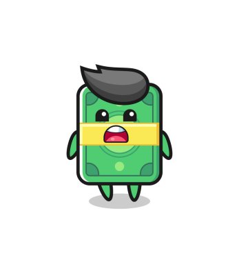 Özür dileme ifadesi ile para çizimi, tişört, etiket, logo ögesi için şirin tasarım, özür dilerim demek.