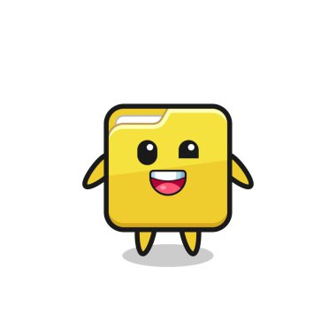 Garip pozları olan bir dizin karakterinin çizimi, t-shirt, etiket, logo ögesi için şirin bir tasarım