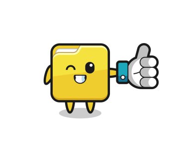 Sosyal medya simgesine sahip şirin dizin, t-shirt, etiket, logo ögesi için şirin biçim tasarımı