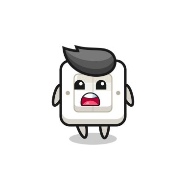 Özür dileme ifadesi ile ışık değiştirme illüstrasyonu, t-shirt, etiket, logo ögesi için şirin tasarım, özür dilerim demek