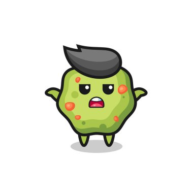 Kusmuk maskotu karakteri, ne bileyim, tişört, çıkartma, logo elementi için şirin bir tasarım diyor.