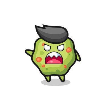 Tişört, çıkartma, logo elementi için şirin bir tasarım.