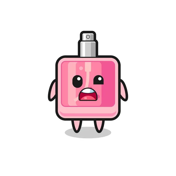 Visage Choqué Mascotte Parfum Mignon Design Style Mignon Pour Shirt — Image vectorielle