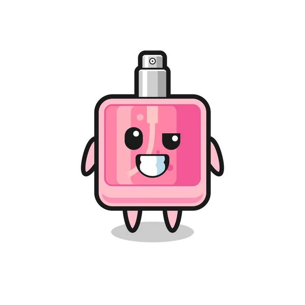 Mascotte Parfum Mignon Avec Visage Optimiste Design Style Mignon Pour — Image vectorielle