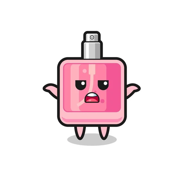 Personnage Mascotte Parfum Disant Que Sais Pas Design Style Mignon — Image vectorielle