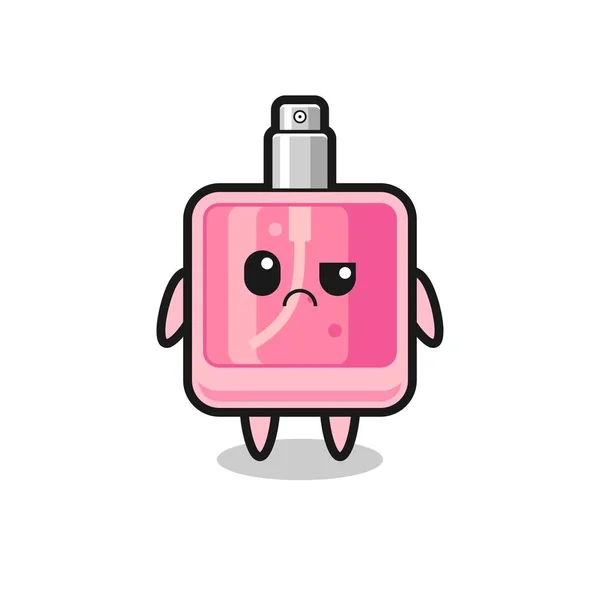 Mascotte Parfum Visage Sceptique Design Mignon Pour Shirt Autocollant Élément — Image vectorielle