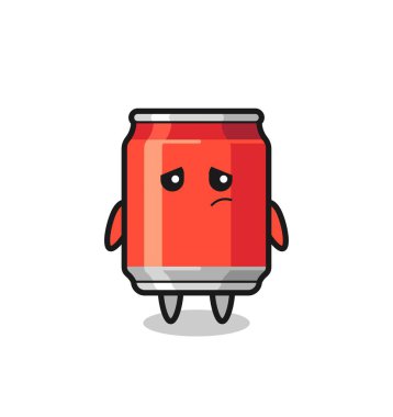 Tembel içki hareketi çizgi film karakteri olabilir, tişört, çıkartma, logo elementi için şirin bir tasarım.