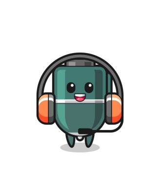 Tükenmez kalemin çizgi film maskotu müşteri hizmetleri, şirin tasarım