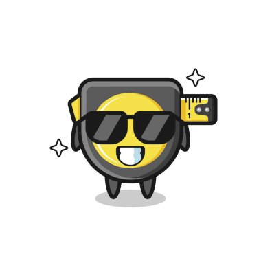 Çizgi film maskotu, havalı bir jest, şirin bir tasarım