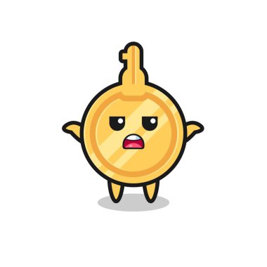 anahtar maskot karakter diyor ki, bilmiyorum, şirin tasarım