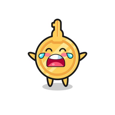 Ağlayan anahtar, şirin bebek, şirin tasarım.