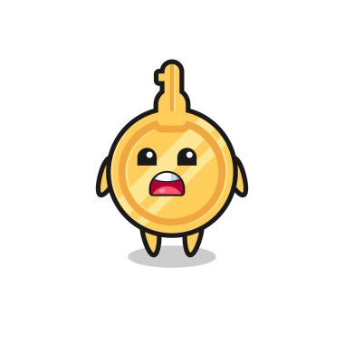 Özür dileme ifadesi ile anahtar illüstrasyon, özür dilerim, şirin tasarım