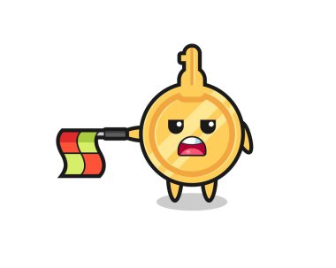 Satır yargıcı olarak anahtar karakter bayrağı yatay olarak düz tut, şirin tasarım