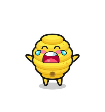 Ağlayan arı kovanı güzel bebek, şirin tasarım.