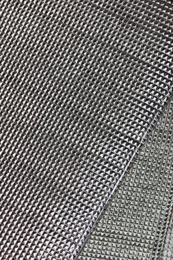 Gümüş kaba kırışıklık folyo doku