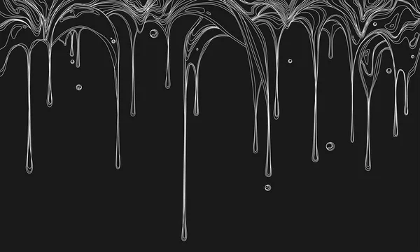 Linee bianche astratte su sfondo nero. sfondo astratto e disordinato texture astratta disegno opere d'arte. — Vettoriale Stock