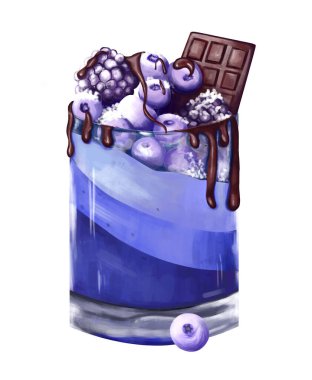 İllüstrasyon elle çizilmiş. Beyaz arka planda klip sanatı böğürtlenleri. Ahududu doğal bir meyvedir ve her masada ana tatlıdır. İzole edilmiş mor çöl kuyruklu dijital sanat.