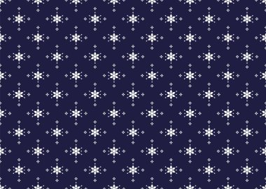 Koyu mavi arka planda pürüzsüz beyaz çiçek, etnik kumaş deseni, minimal stil, kumaş tasarımı, halı, batik, duvar kağıdı, vb..