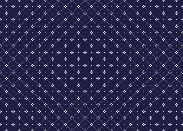 Koyu mavi arka planda pürüzsüz beyaz çiçek, etnik kumaş deseni, minimal stil, kumaş tasarımı, halı, batik, duvar kağıdı, vb..