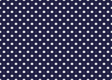 Koyu mavi zemin üzerinde pürüzsüz beyaz akçaağaç, kumaş, halı, batik, duvar kâğıdı, ambalaj vesaire için tasarım.