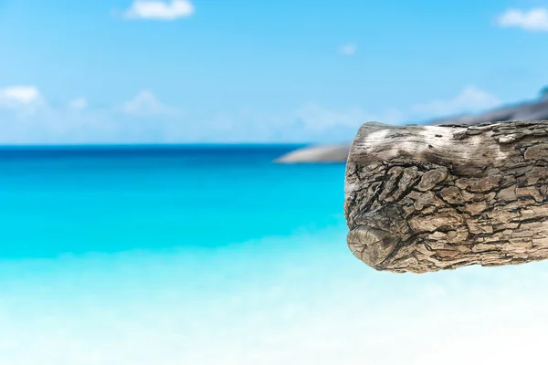 Blauer Himmel mit Meer und Strand — Stockfoto