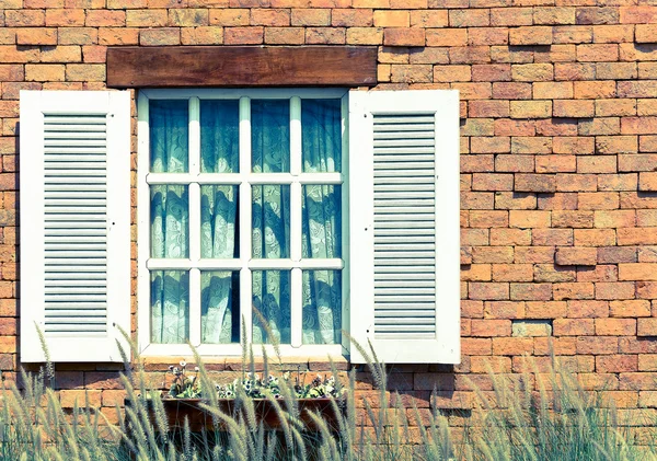 white vintage window