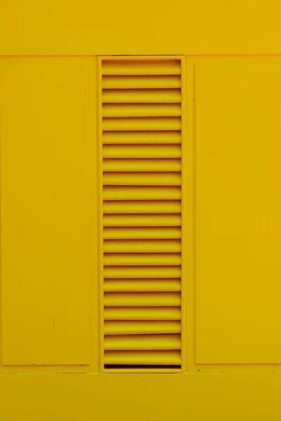 Gele houten deur — Stockfoto