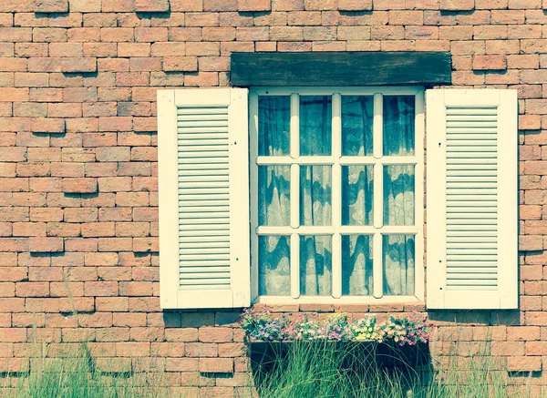 white vintage window