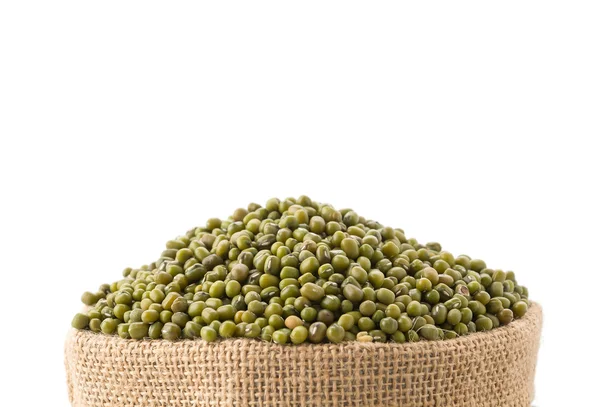 Frijoles verdes sobre blanco — Foto de Stock