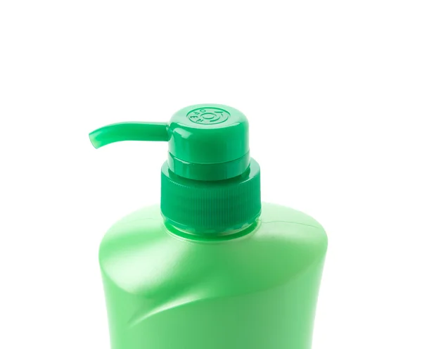 Garrafa de plástico com sabão líquido — Fotografia de Stock
